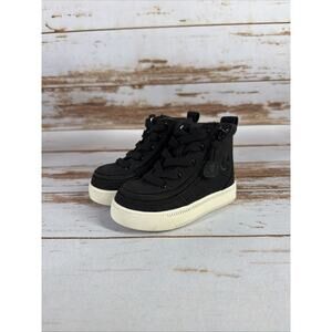 BILLY Classic Lace High Toddler Sneakers Black/White Size 6M NIB
